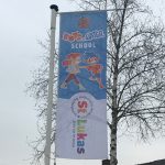 Nieuwe Rots en Water vlag bij BS St. Lukas in Drachten